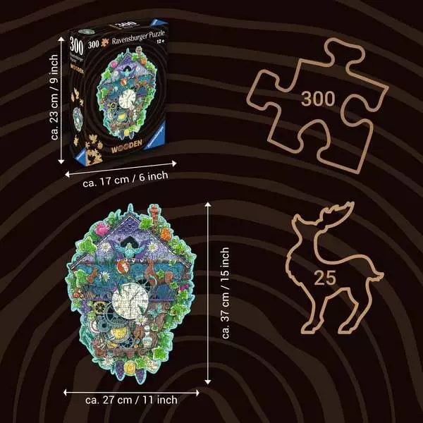 Cuckoo Clock - Wooden Puzzles, 300 Pieces