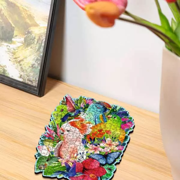 Beautiful Birds - Wooden Puzzles, 300 Pieces