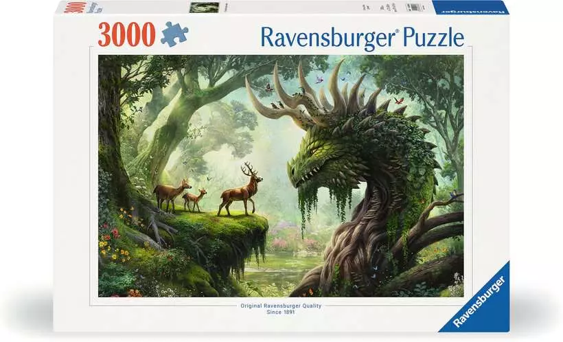 The Forest Dragon Awakes - Standard Adult Puzzle, 3000 Pieces