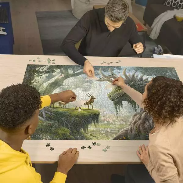 The Forest Dragon Awakes - Standard Adult Puzzle, 3000 Pieces