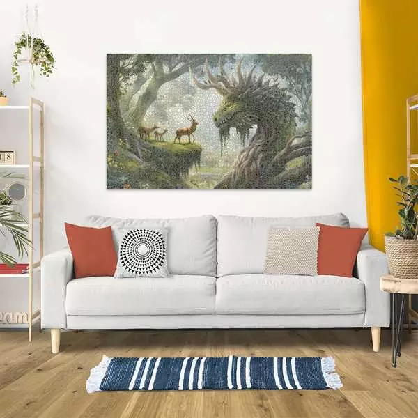 The Forest Dragon Awakes - Standard Adult Puzzle, 3000 Pieces