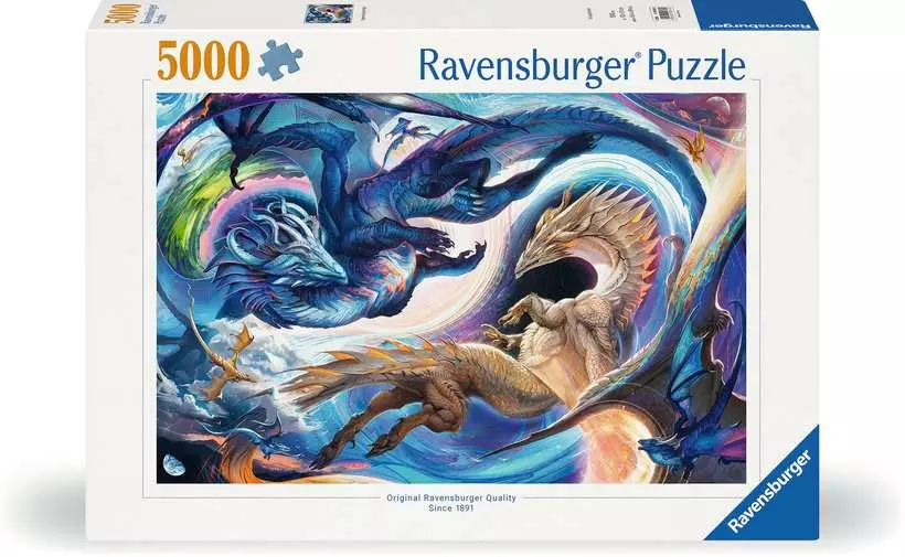 Dragon Day and Night - Standard Adult Puzzle, 5000 Pieces