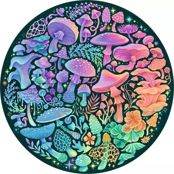 Mushrooms - Circle of Colors, 500 Pieces