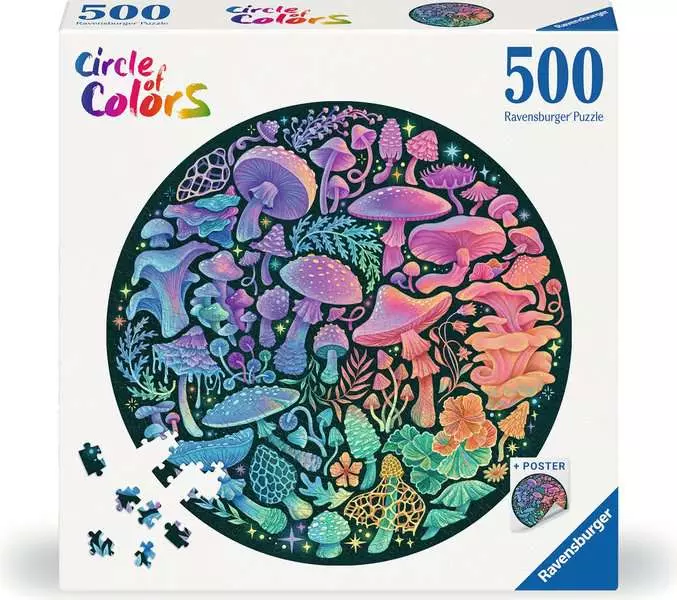 Mushrooms - Circle of Colors, 500 Pieces