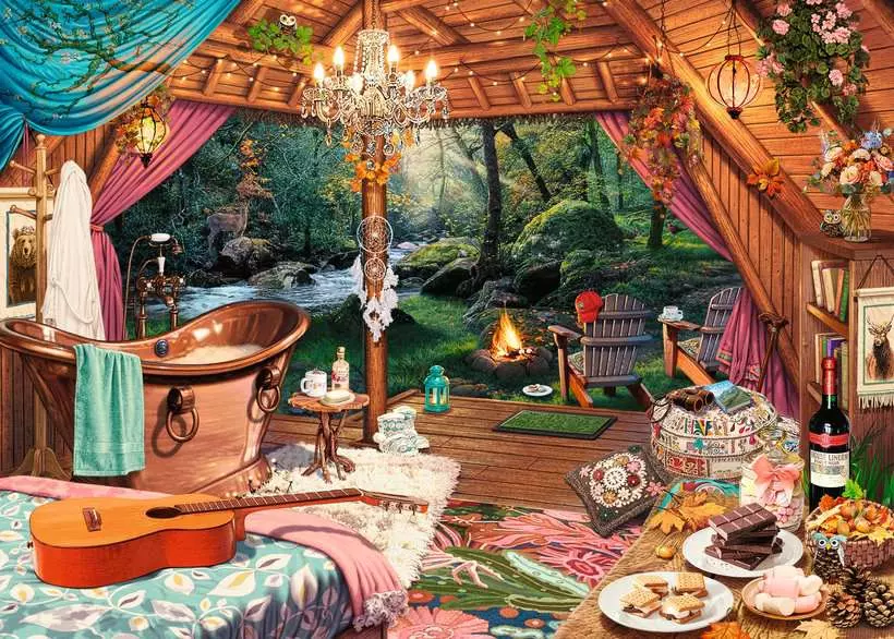 Cozy Glamping - Larger Puzzle Pieces, 500 Pieces (Large)
