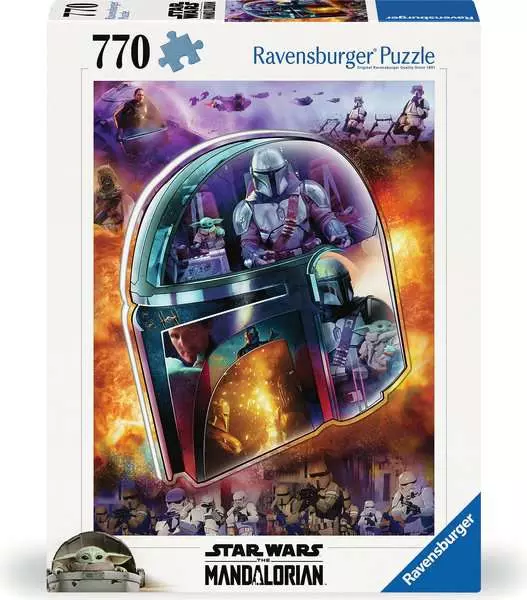 Star Wars: The Mandalorian Helmet - Larger Puzzle Pieces, 770 Pieces