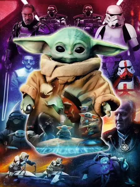 Star Wars: The Mandalorian - Grogu's Journey - Larger Puzzle Pieces, 776 Pieces
