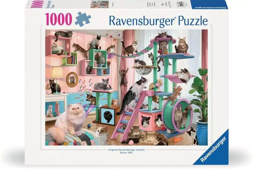 Cat Tree Heaven - Standard Adult Puzzle, 1000 Pieces