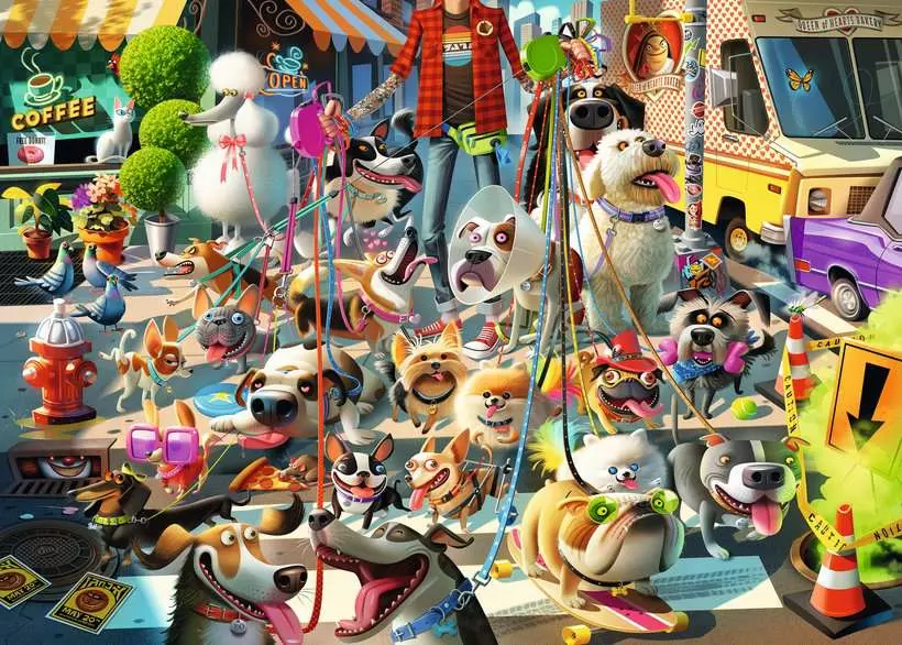The Dog Walker - Standard Adult Puzzle, 1000 Pieces