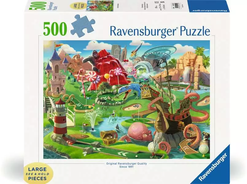 Putt Putt Paradise - Larger Puzzle Pieces, 500 Pieces (Large)
