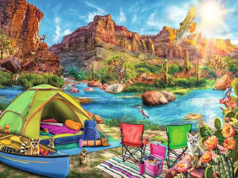 Canyon Camping - Standard Adult Puzzle, 1500 Pieces