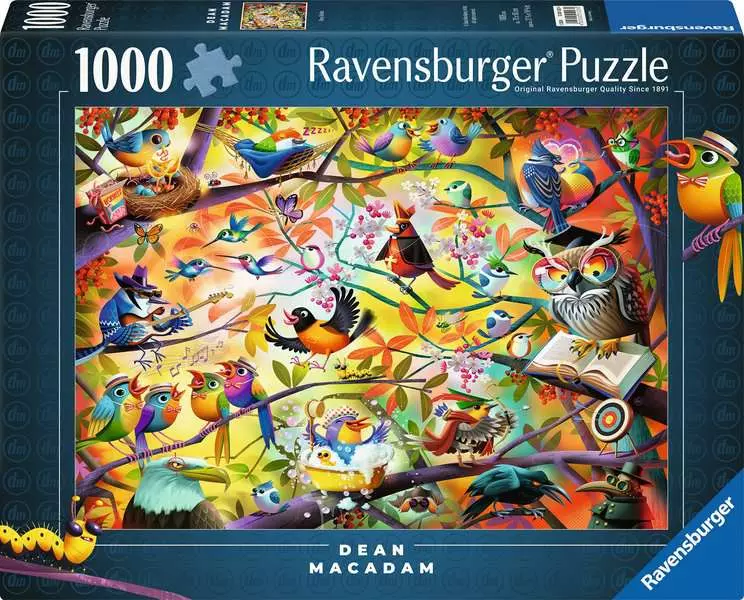 Busy Birdies - Standard Adult Puzzle, 1000 Pieces