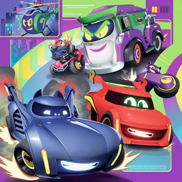 Batwheels: Calling all Batwheels! - Children's Puzzle, 3 Puzzles x 49 Pieces