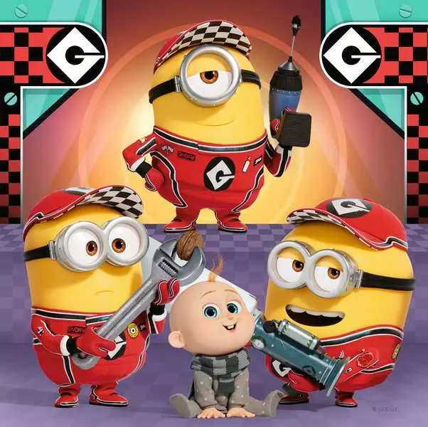 Minions: Despicable Me 4 - Children's Puzzle, 3 Puzzles x 49 Pieces