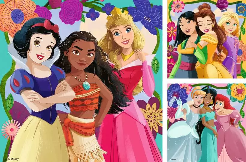 Disney Princess: Girl Power! - Children's Puzzle, 3 Puzzles x 49 Pieces