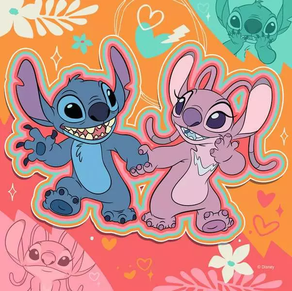 Disney Stitch: Play the Day Away - Children's Puzzle, 3 Puzzles x 49 Pieces