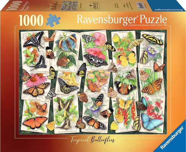 Tropical Butterflies - Standard Adult Puzzle, 1000 Pieces