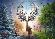 Magical Deer - Standard Adult Puzzle, 1000 Pieces
