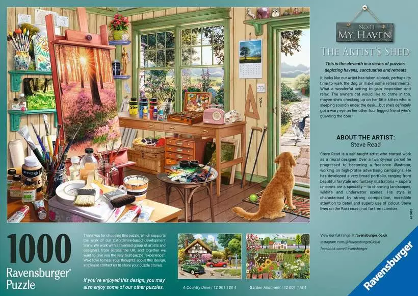 The Artist's Shed - My Haven, 1000 Pieces