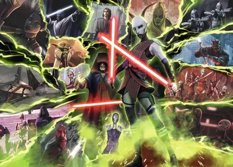Star Wars Villainous: Asajj Ventress, 1000 Pieces