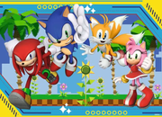 Sonic the Hedgehog: Nothing Can Stop Sonic - Children's Puzzle, 100 Pieces (XXL)