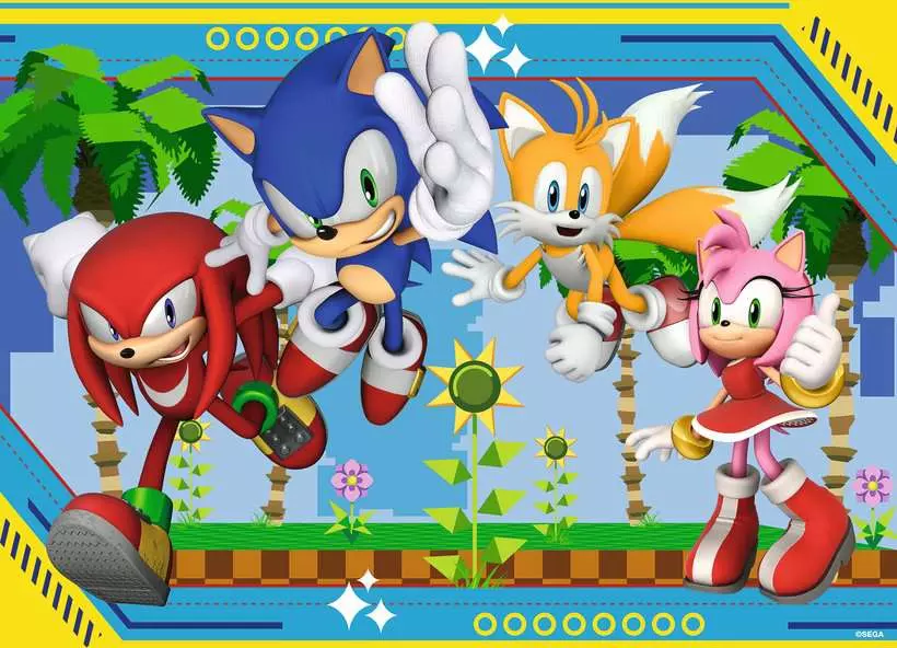Sonic the Hedgehog: Nothing Can Stop Sonic - Children's Puzzle, 100 Pieces (XXL)
