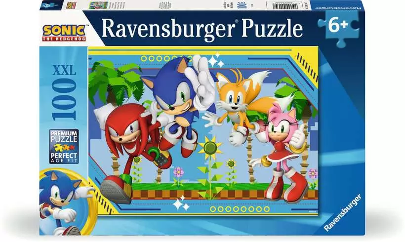 Sonic the Hedgehog: Nothing Can Stop Sonic - Children's Puzzle, 100 Pieces (XXL)