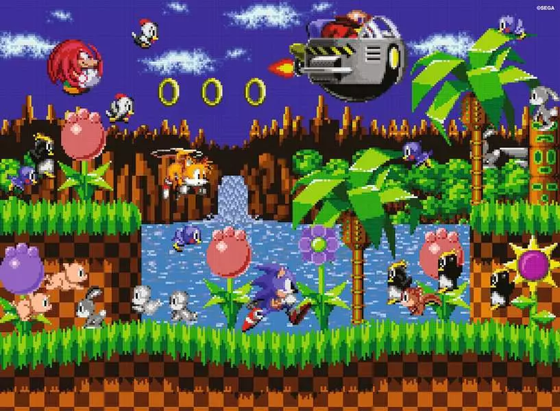 Sonic the Hedgehog: Classic Sonic - Standard Adult Puzzle, 500 Pieces