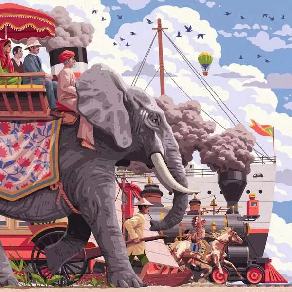 Around the World in 80 Days - Art & Soul, 750 Pieces