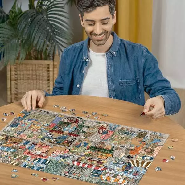 Street Market - Standard Adult Puzzle, 1000 Pieces