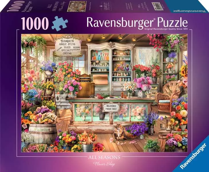 All Seasons Flower Shop - Standard Adult Puzzle, 1000 Pieces