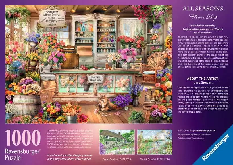 All Seasons Flower Shop - Standard Adult Puzzle, 1000 Pieces