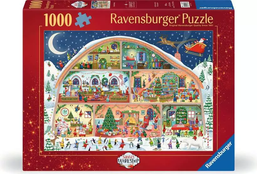Santa's Workshop - Standard Adult Puzzle, 1000 Pieces