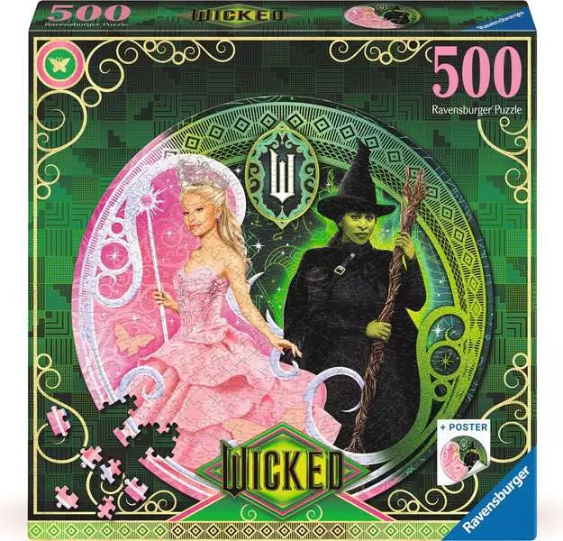 Wicked: A Story of Two Halves - Round Puzzle, 500 Pieces