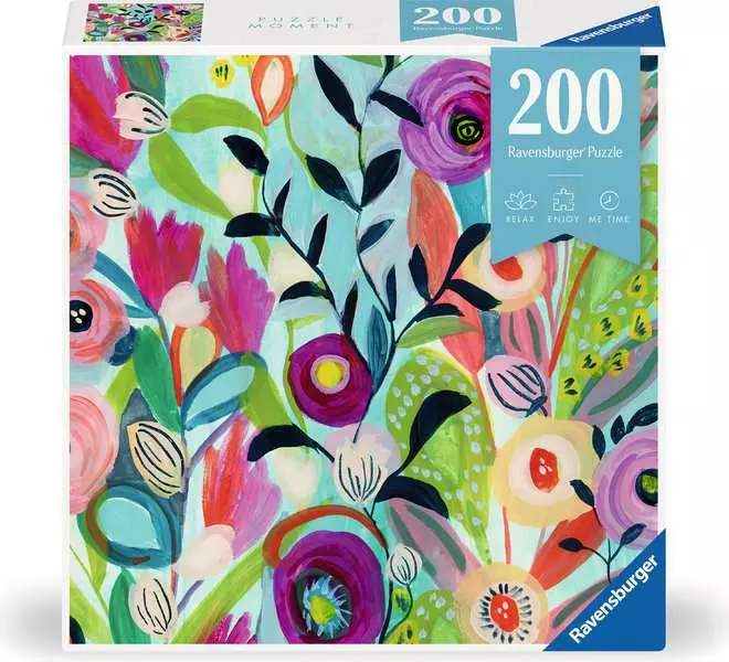 Watercolor Bouquet - Puzzle Moment, 200 Pieces
