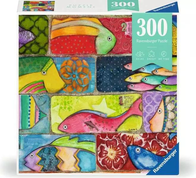 Splashy Fish Tiles - Puzzle Moment, 300 Pieces