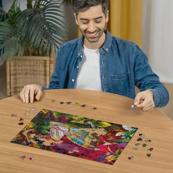 Colorful Animals: Chameleon - Puzzle Highlights, 500 Pieces