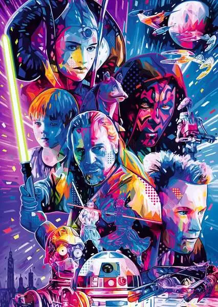 Star Wars - The Hyperspace Collection: The Phantom Menace - Larger Puzzle Pieces, 500 Pieces (Large)