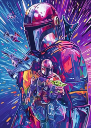 Star Wars - The Hyperspace Collection: The Mandalorian - Larger Puzzle Pieces, 500 Pieces (Large)