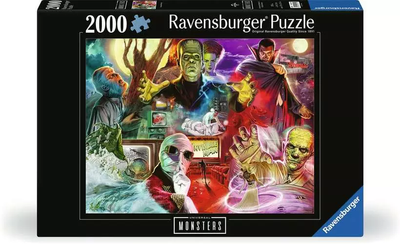 Universal Multiproperty: Universal Monsters - Standard Adult Puzzle, 2000 Pieces