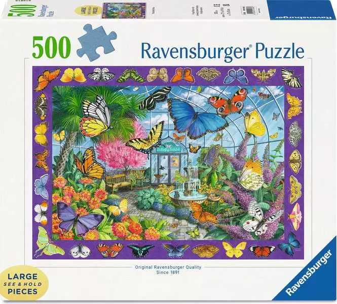 Butterfly Place - Larger Puzzle Pieces, 500 Pieces (Large)