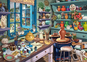 Pottery Studio Sanctuary - Larger Puzzle Pieces, 500 Pieces (Large)