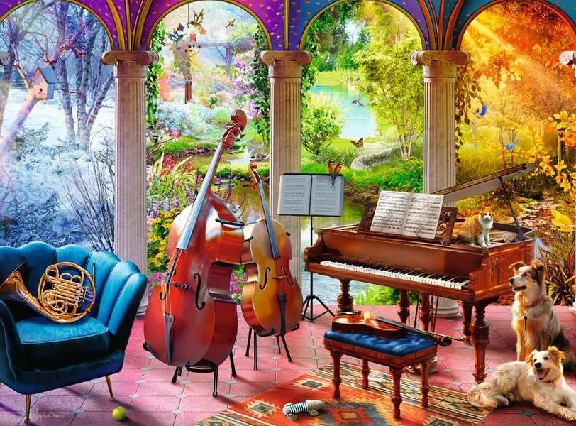 Four Seasons in Music - Feel Well & Puzzle, 100 Pieces