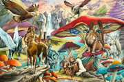 Mushrooms & Myths - Standard Adult Puzzle, 5000 Pieces