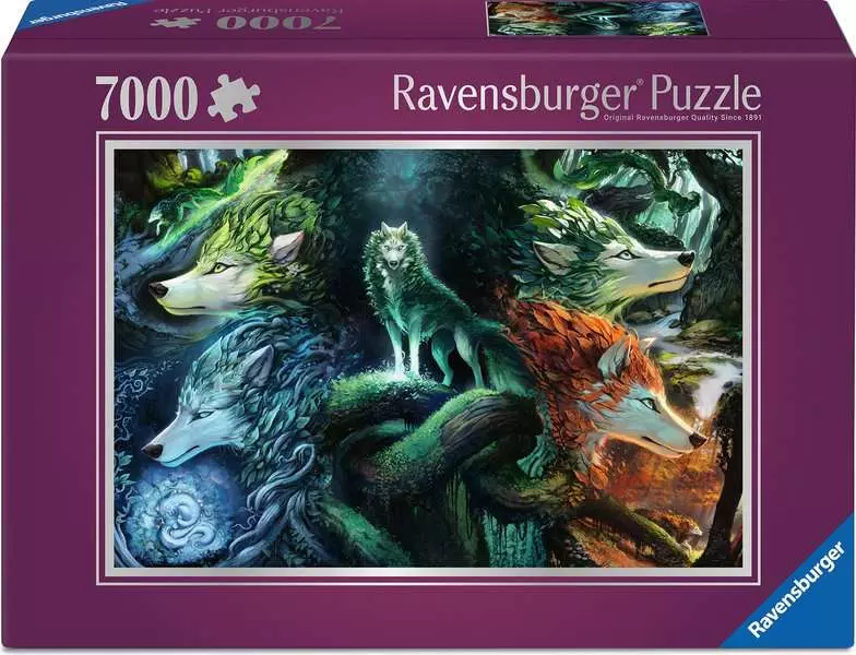 Wolves: Whispers of the Forest - Large Jigsaw Puzzles, 7000 Pieces