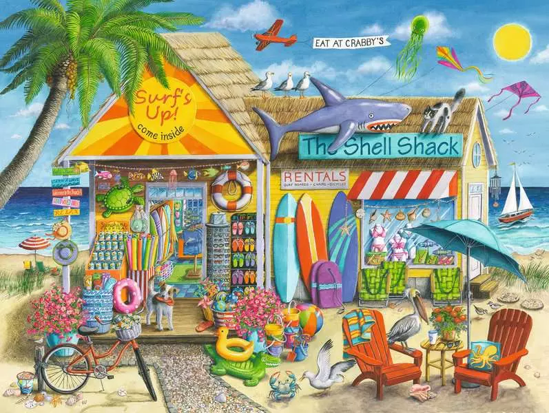 Surf's Up! - Standard Adult Puzzle, 1500 Pieces