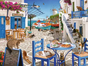 Cat's of Mykonos - Standard Adult Puzzle, 1500 Pieces