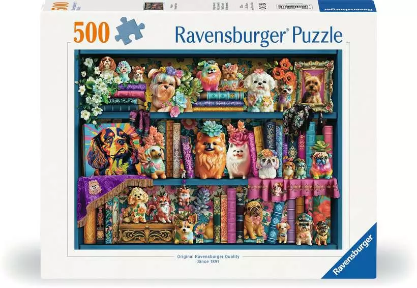 Precious Porcelain Pugs - Standard Adult Puzzle, 500 Pieces