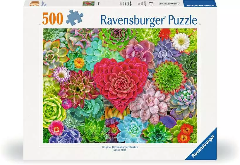 Succulent Love - Standard Adult Puzzle, 500 Pieces