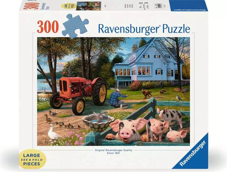 Country Life - Larger Puzzle Pieces, 300 Pieces (Large)